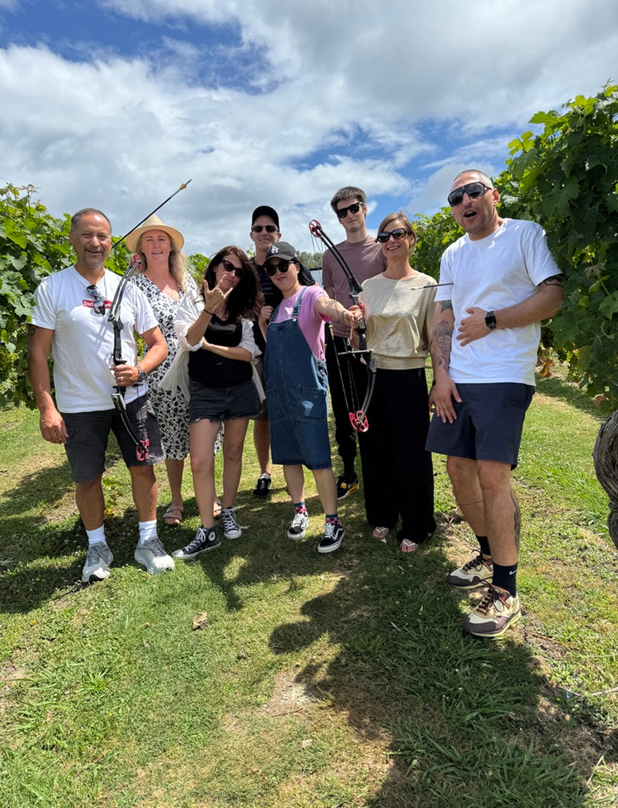 Christmas Party at Wild Estate Vineyard, on Waiheke Island