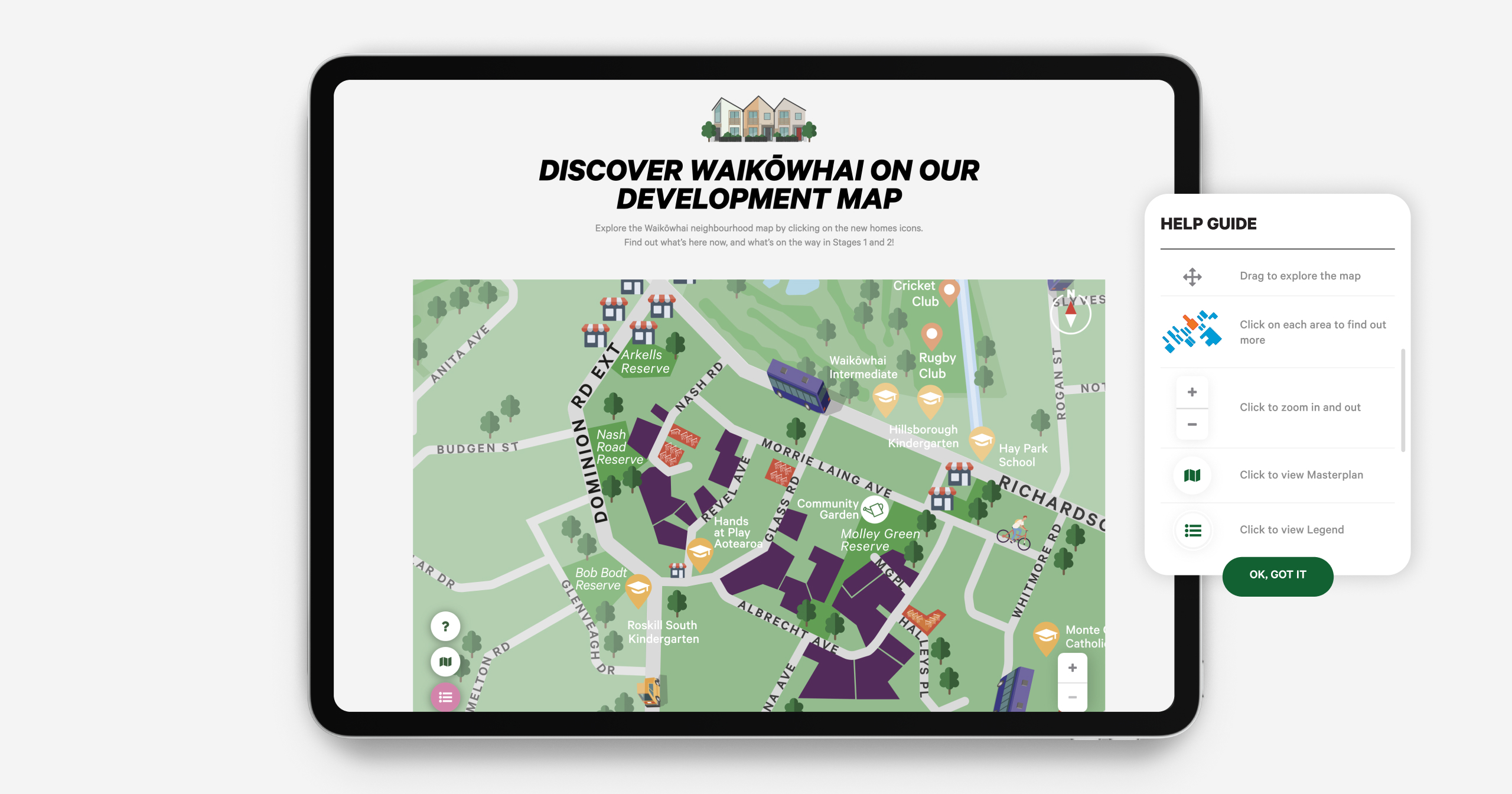 kainga ora suburb map
